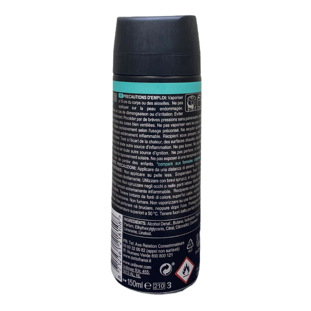Axe deodorante spray uomo apollo 150 ml