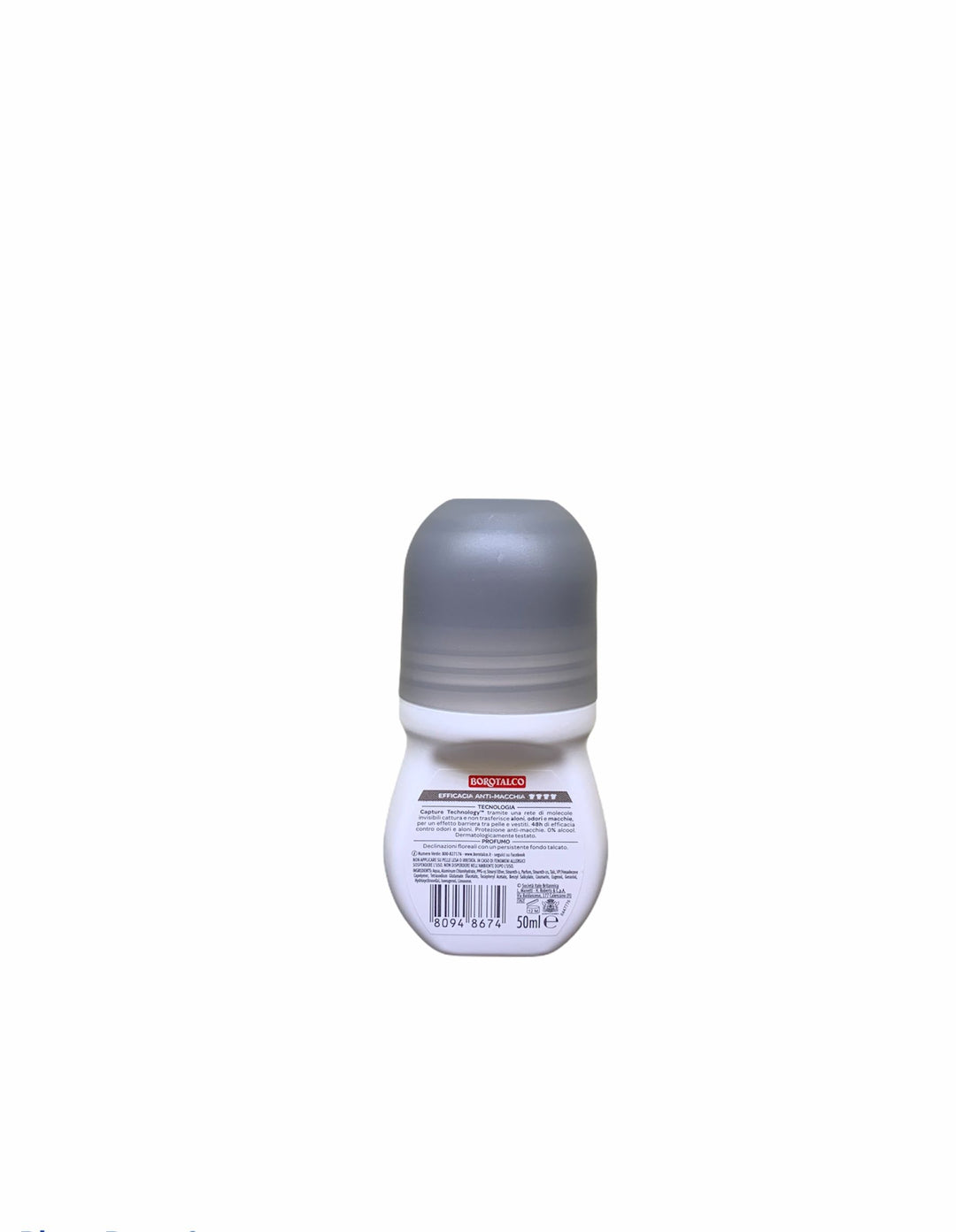 Borotalco deodorante roll on invisible no transfer anti macchie 50 ml