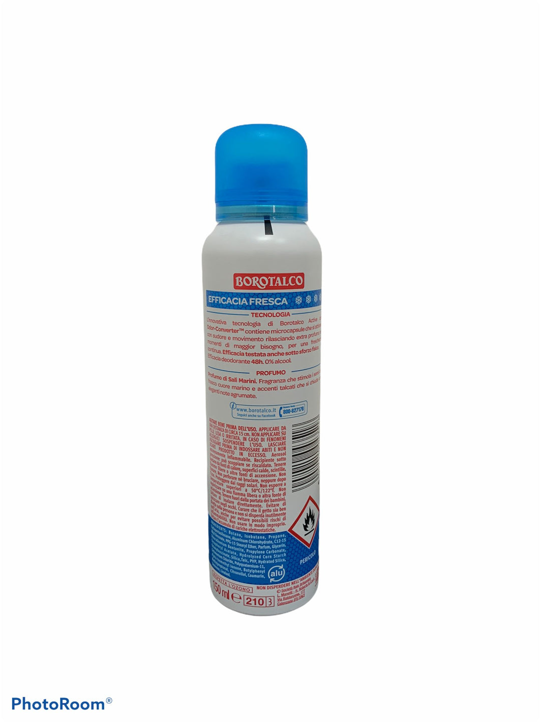 Borotalco deodorante spray active sali marini 150 ml