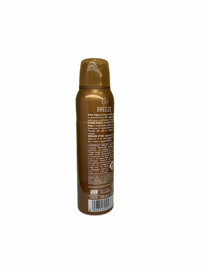Breeze deodorante spray argan essence invisible 150 ml