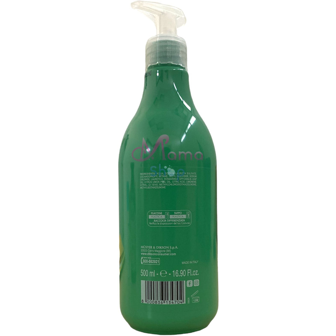 Dikson shampoo antigrasso per capelli grassi con oli essenziali di rosmarino e limone 500 ml