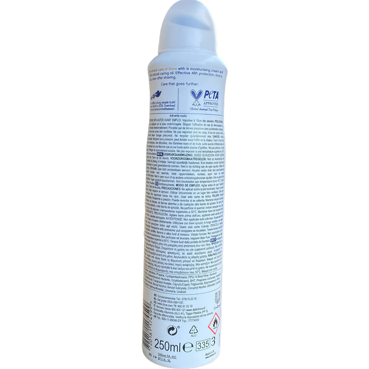 Dove deodorante spray 250 ml invisible dry