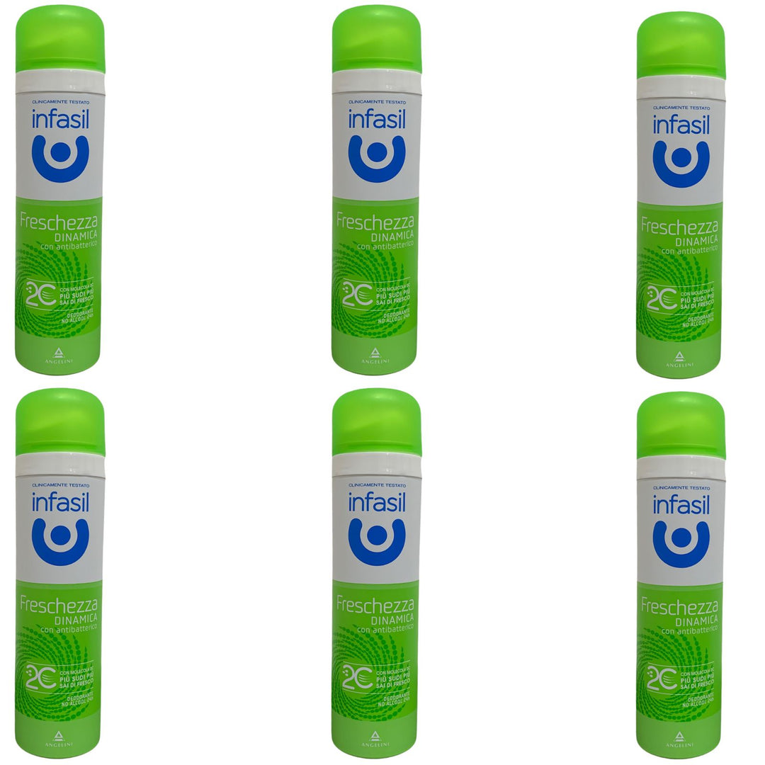 Infasil deodorante spray freschezza dinamica 150 ml - Set da 6 pz -