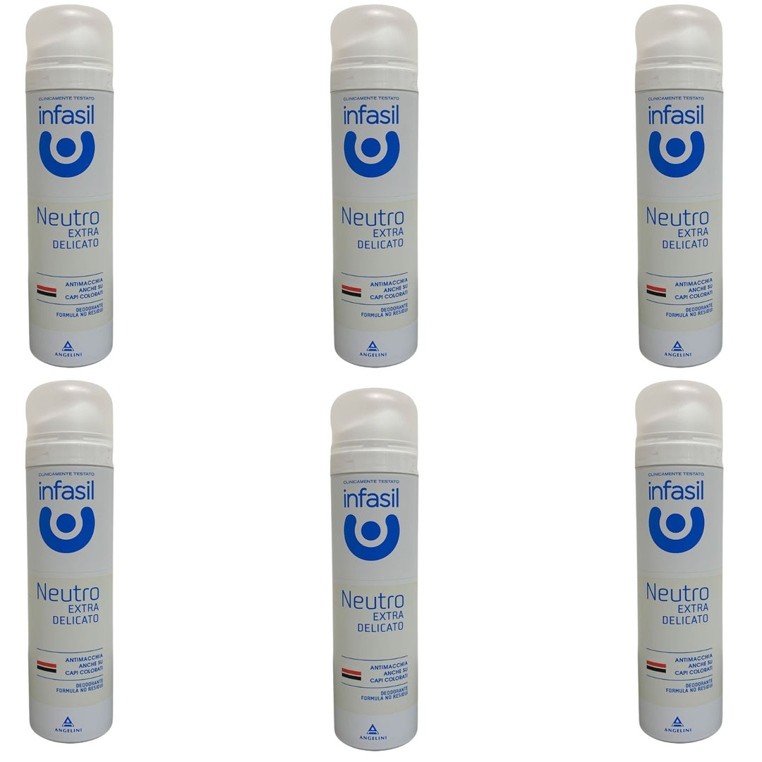 Infasil deodorante spray neutro extra delicato 150 ml - Set da 6 pz -