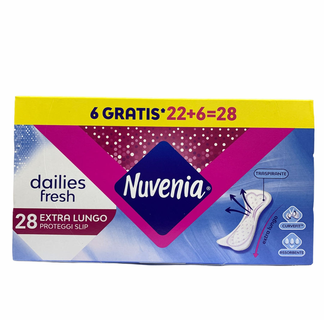 Nuvenia salvaslip dailies fresh extra lungo x28