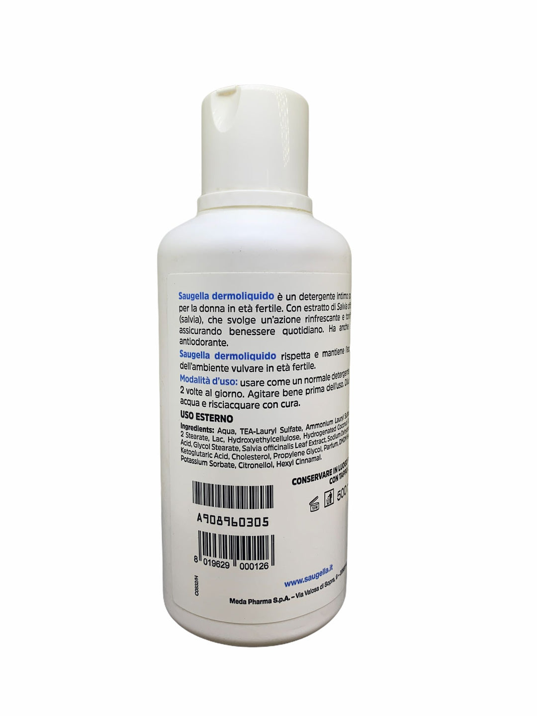 Saugella detergente intimo ph 3.5 con estratto di salvia 500 ml