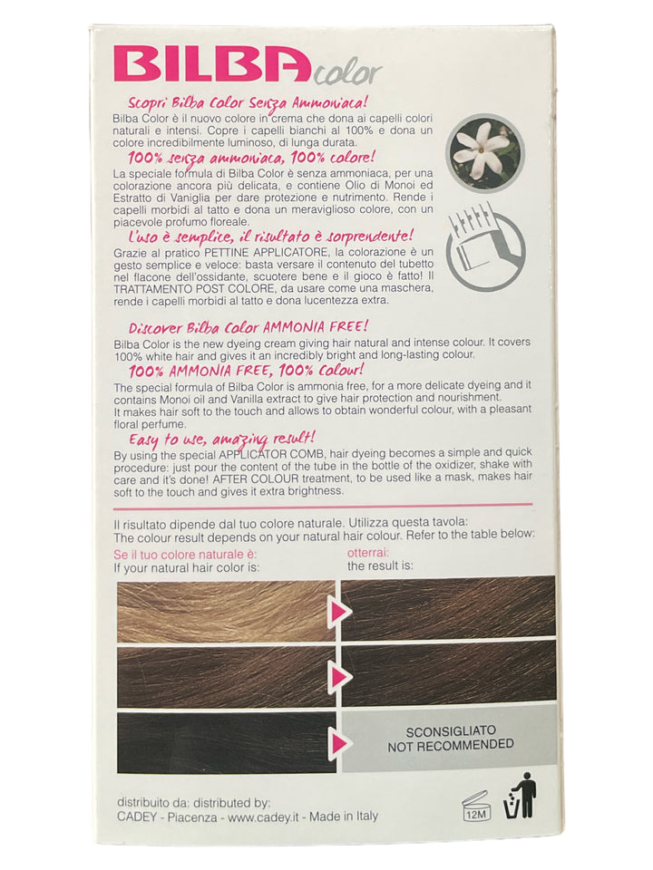 Bilba Color Crema 7/8 Biondo Tabacco – Colorazione Senza Ammoniaca con Effetto Naturale e Luminoso