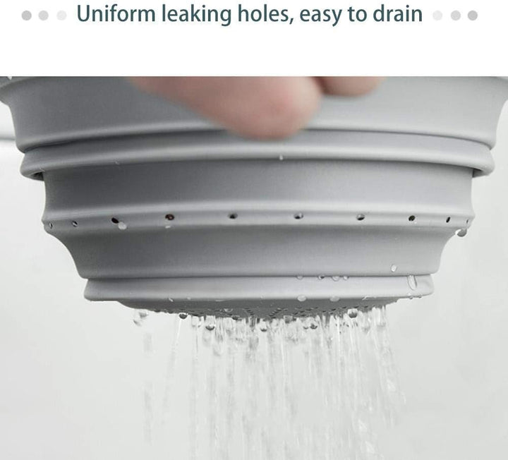 Tagliere da Cucina 2 in 1 con Colino Pieghevole Integrato – Antiscivolo, Salvaspazio, Ideale per Frutta e Verdura