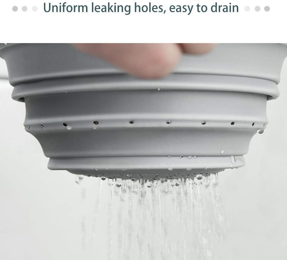 Tagliere da Cucina 2 in 1 con Colino Pieghevole Integrato – Antiscivolo, Salvaspazio, Ideale per Frutta e Verdura