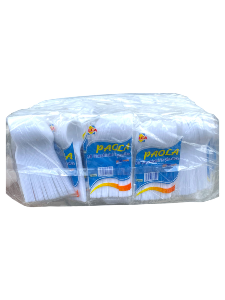 Cucchiaini in Plastica Monouso per Alimenti – 50 Confezioni da 30 Pezzi ciascuna, Ideali per Eventi e Catering