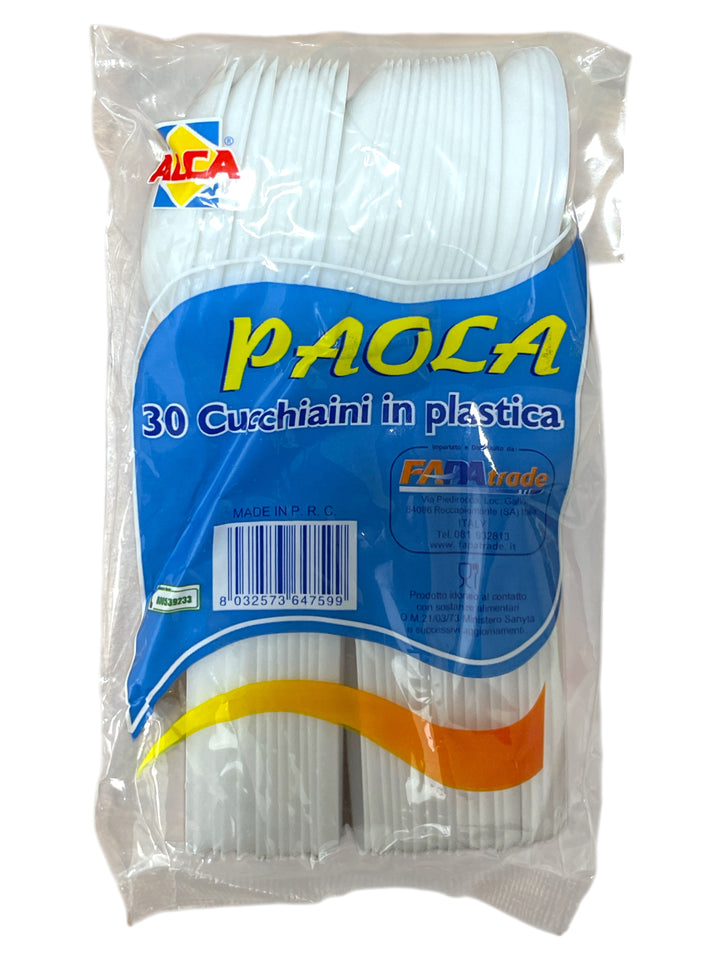 Cucchiaini Plastica Monouso per alimenti 50 confezioni da 30 pezzi