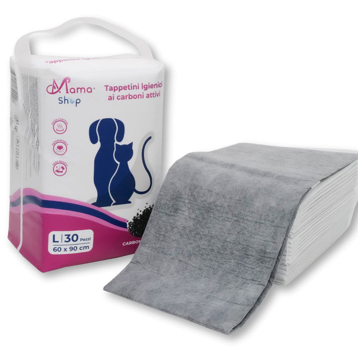 Tappetini Assorbenti per Cani 60x90 cm Traversine ai Carboni Attivi