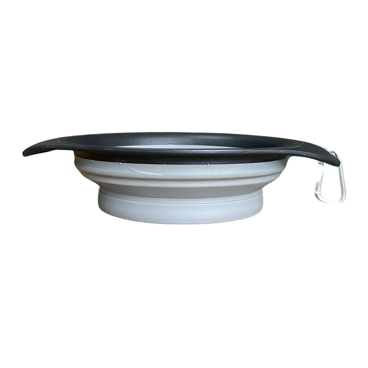 Ciotola Pieghevole da Viaggio per Animali – Silicone Antiscivolo con Moschettone, Ideale per Cibo e Acqua [Portatile e Salvaspazio]
