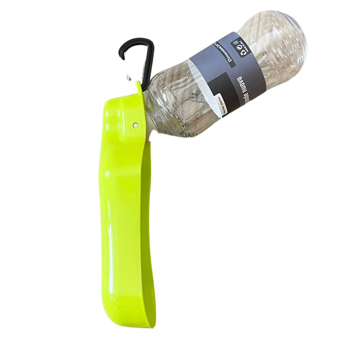 Borraccia da Viaggio per Cani con Abbeveratoio Integrato – Bottiglia Portatile 500 ml con Gancio Moschettone, Ideale per Passeggiate ed Escursioni