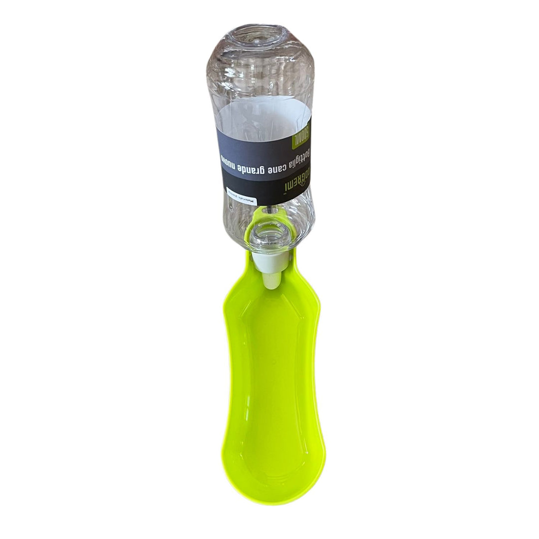 Borraccia da Viaggio per Cani con Abbeveratoio Integrato – Bottiglia Portatile 500 ml con Gancio Moschettone, Ideale per Passeggiate ed Escursioni