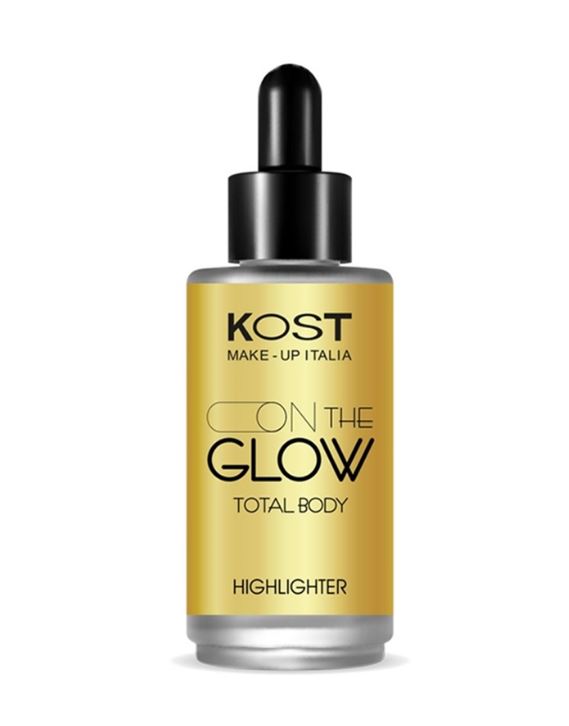Kost Highlighter On The Glow – Illuminante Fluido in Gocce per Viso e Corpo con Finish Luminoso