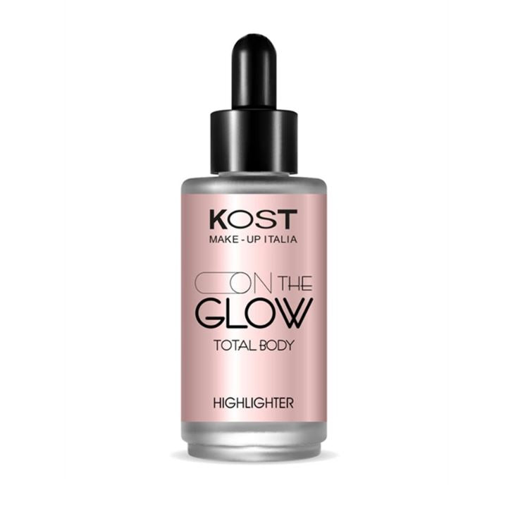 Kost Highlighter On The Glow – Illuminante Fluido in Gocce per Viso e Corpo con Finish Luminoso