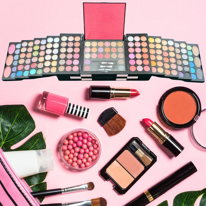 Kocogirl Maxi Palette Trucco Make Up Multifunzione – Ombretti, Blush e Applicatori Professionali
