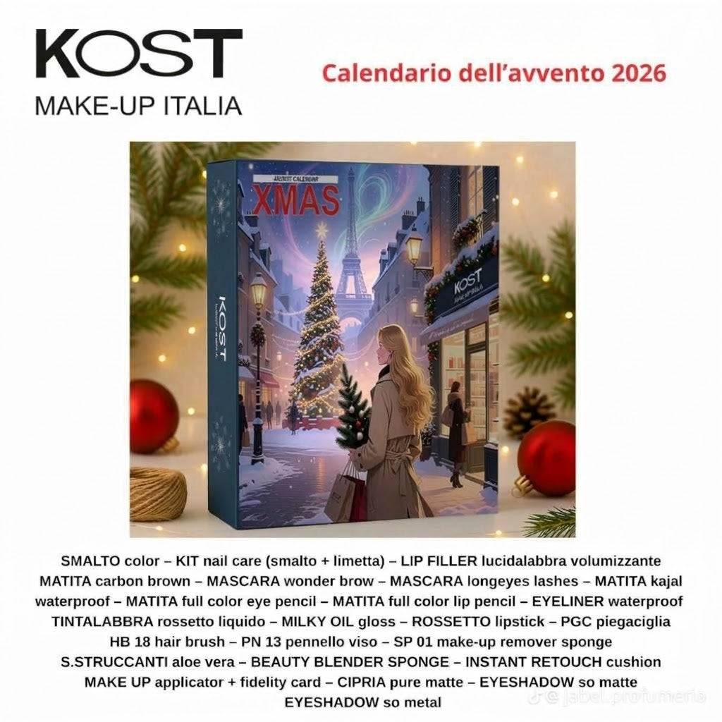 KOST Calendario dell'Avvento Make-Up 2026 – 24 Sorprese Beauty