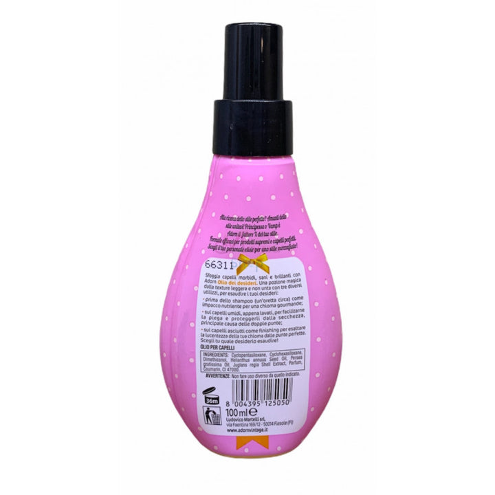 Adorn Olio per Capelli Spray 100 ml – Nutriente, Anti-Crespo e Illuminante per Capelli Morbidi e Lucenti