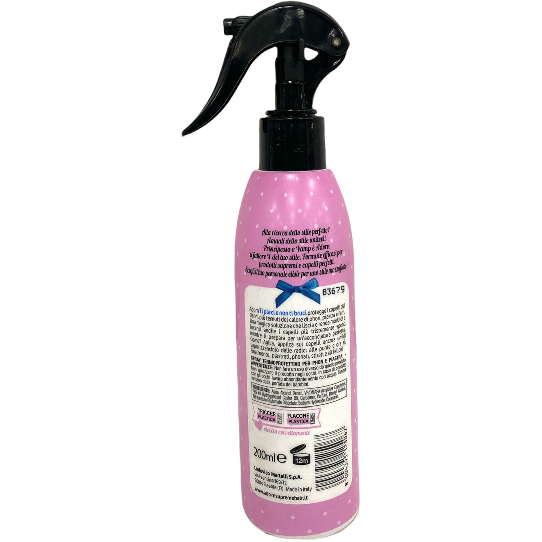 Adorn Spray Termoprotettivo 200 ml – Protezione Calore per Capelli Lisci e Morbidi con Effetto Anti-Crespo