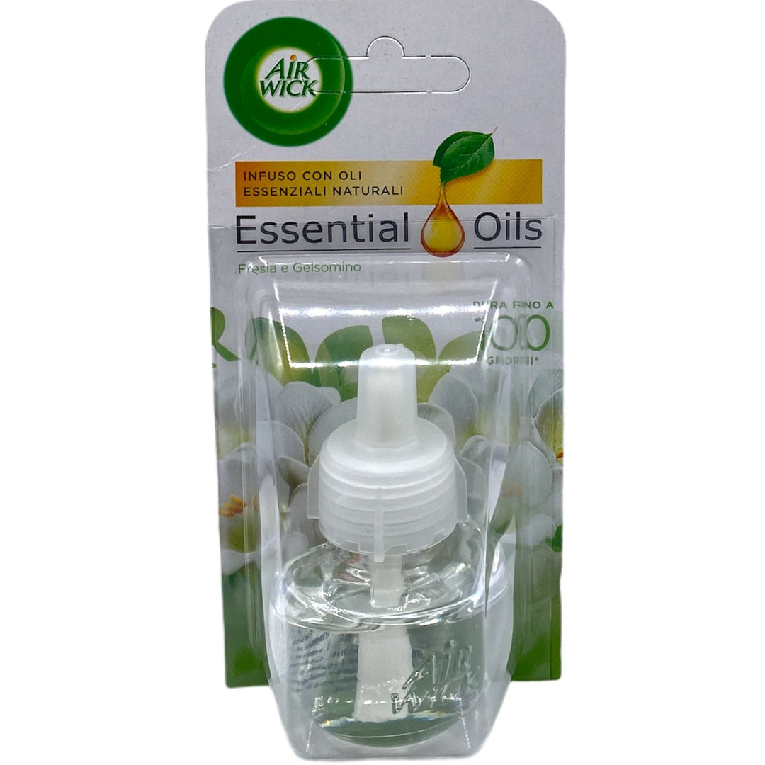 Air Wick Ricarica Elettrica 19 ml – Fresia Bianca e Gelsomino per un Ambiente Fresco e Profumato a Lunga Durata