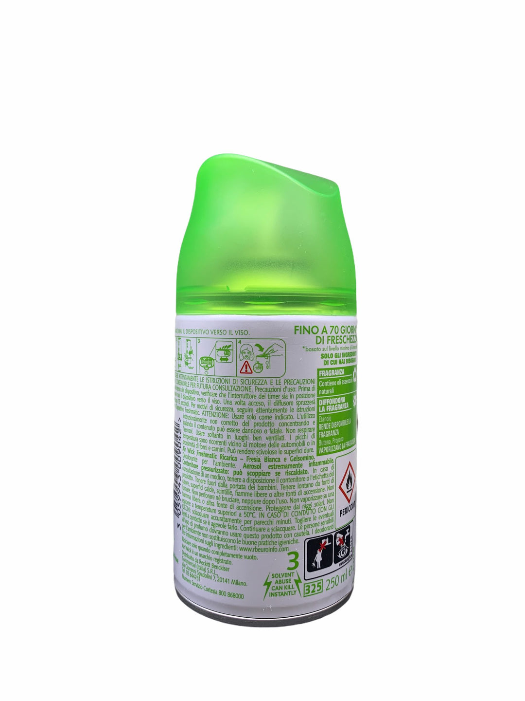 Air Wick Freshmatic Ricarica Spray Automatico 250 ml – Profumazione Fresia Bianca e Gelsomino, Fragranza Intensa e Prolungata per la Casa