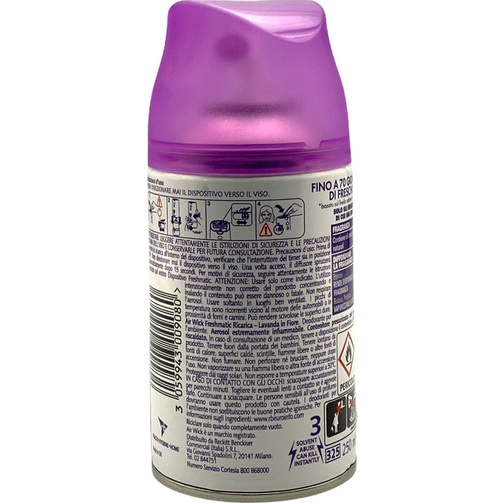 Air Wick Freshmatic Ricarica Spray Automatico 250 ml – Profumazione Lavanda, Fragranza Rilassante e Duratura per la Casa