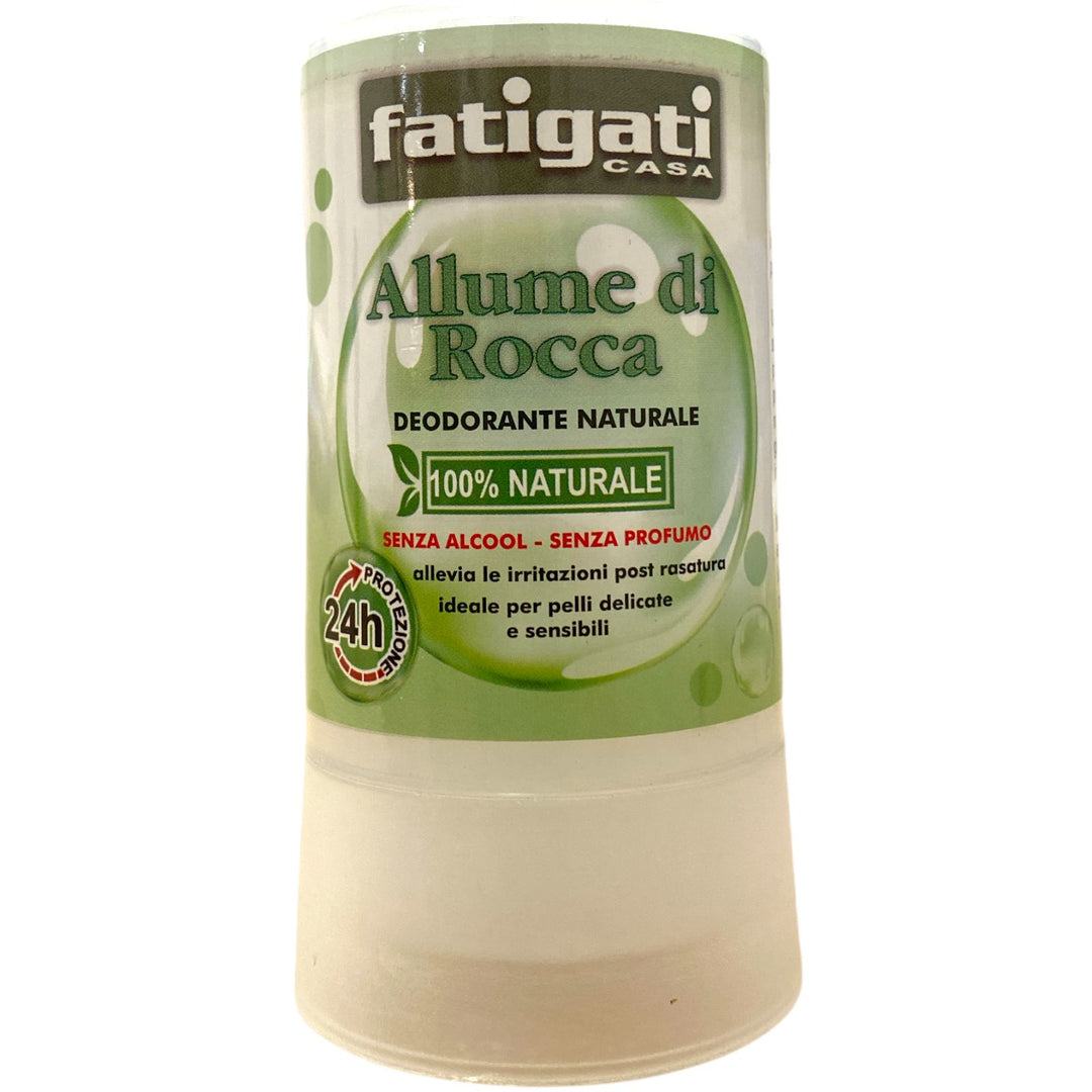 Allume di Rocca Tondo 120g – Deodorante Naturale Senza Alcool, Antiodore e Delicato sulla Pelle