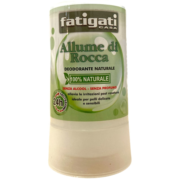 Allume di Rocca Tondo 120g – Deodorante Naturale Senza Alcool, Antiodore e Delicato sulla Pelle