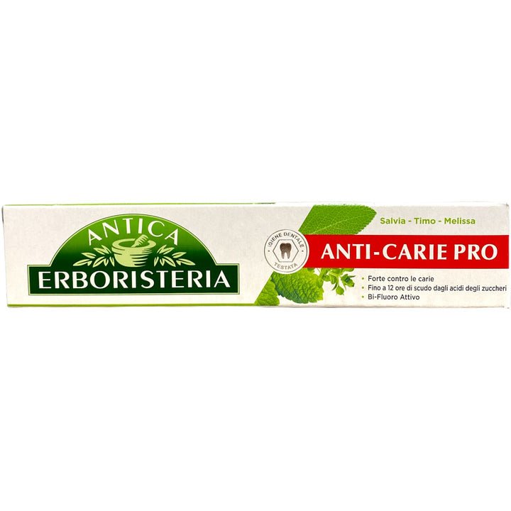 Antica erboristeria dentifricio anti carie pro con salvia timo e melissa 75 ml