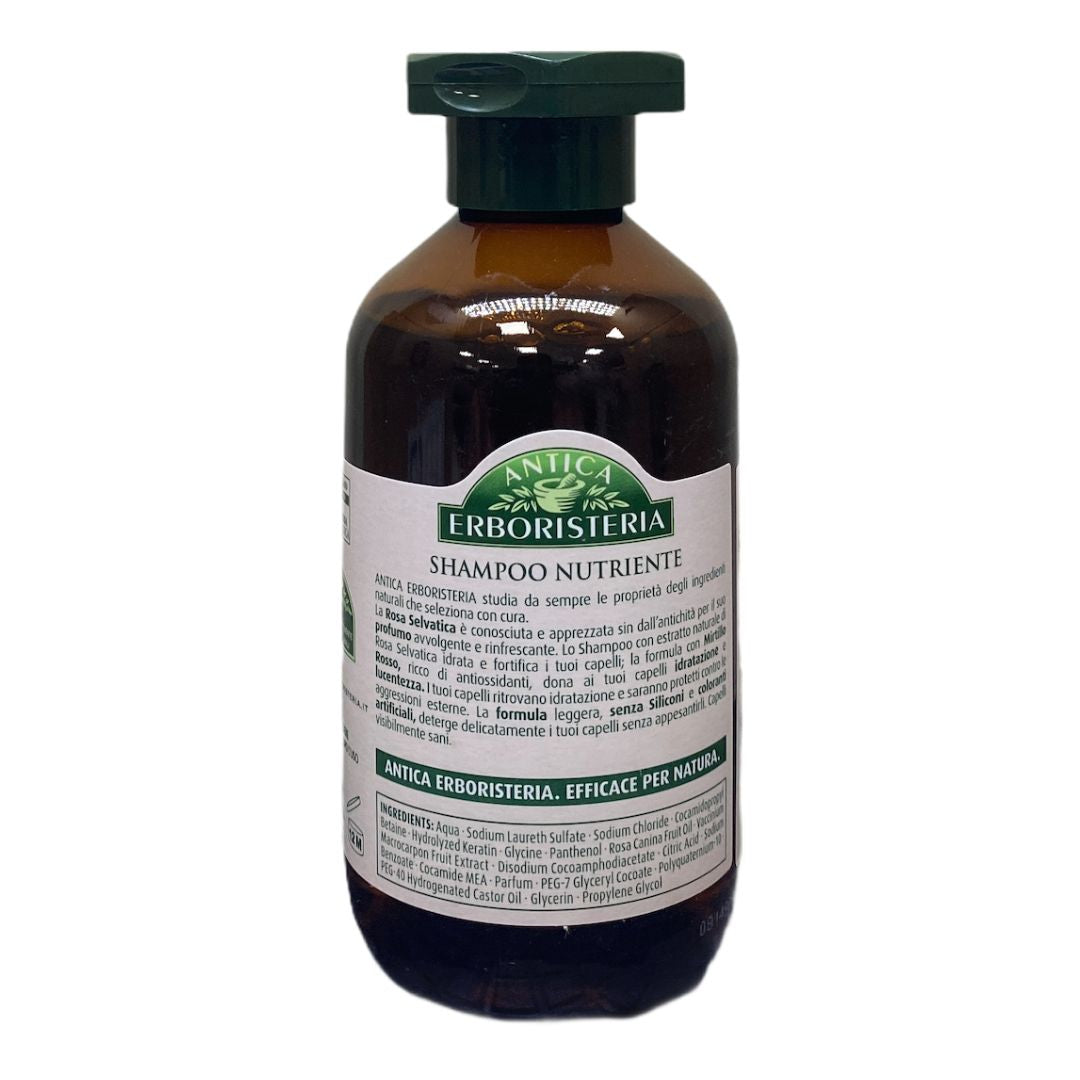 Antica Erboristeria Shampoo alla Rosa Selvatica 250 ml – Delicatezza e Profumo Floreale per Capelli Morbidi e Luminosi