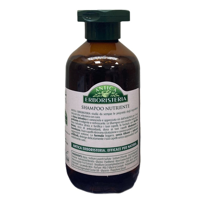 Antica Erboristeria Shampoo alla Rosa Selvatica 250 ml – Delicatezza e Profumo Floreale per Capelli Morbidi e Luminosi