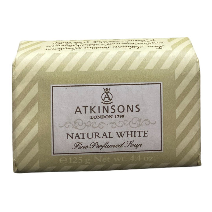 Atkinsons Saponetta Natural White 125 g – Sapone Classico e Delicato per una Pelle Morbida e Pulita Ogni Giorno
