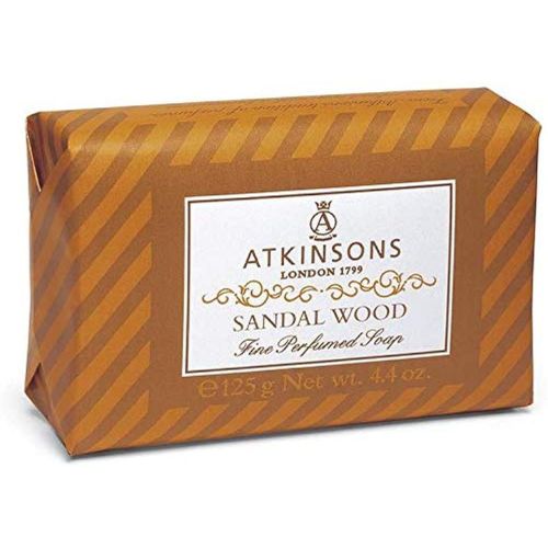 Atkinsons Saponetta Sandalwood 125 g – Sapone Solido al Legno di Sandalo, Eleganza Intensa e Profumo Avvolgente