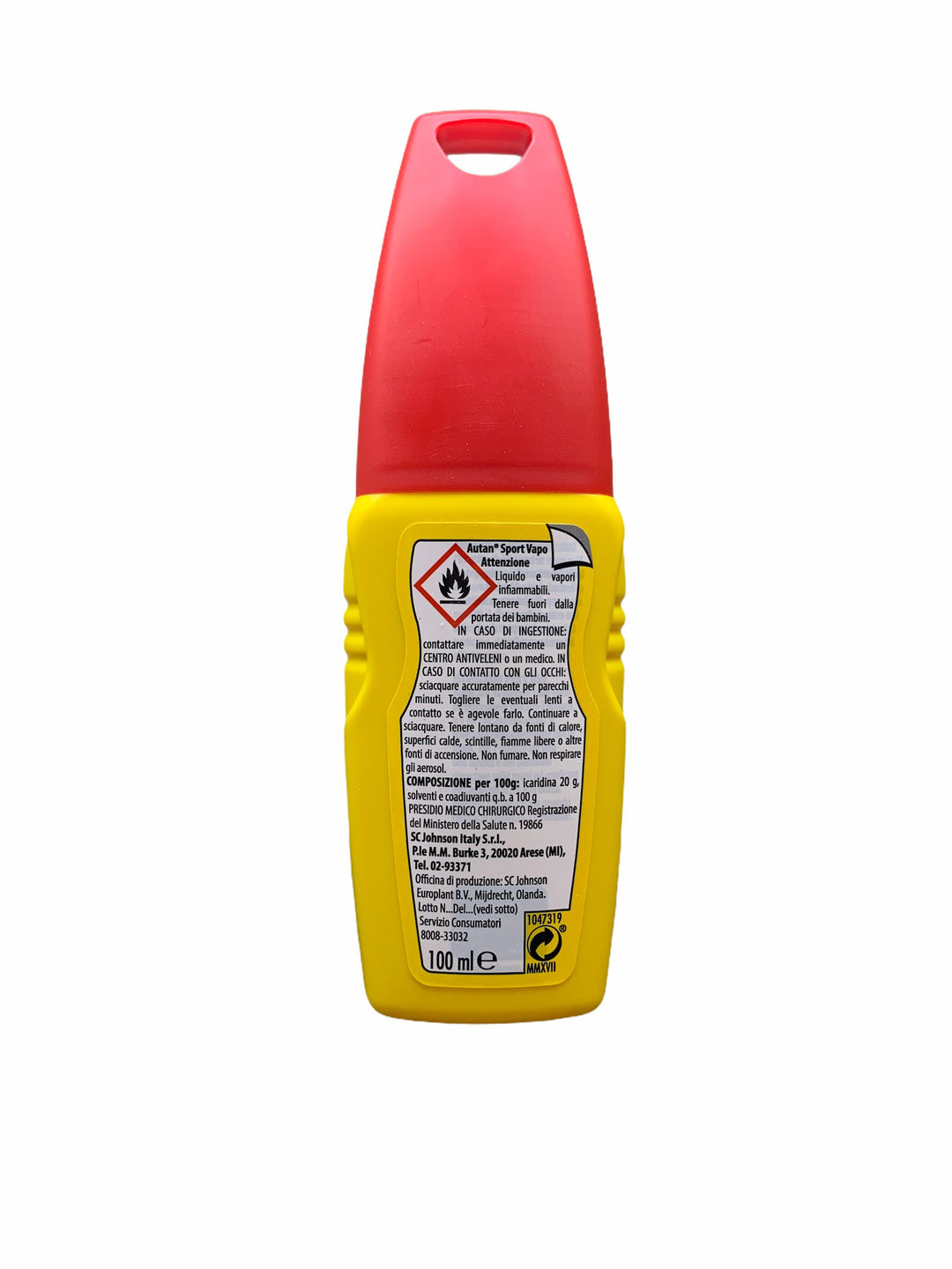Autan Sport Vapo 100 ml - Protezione Efficace contro Zanzare e Insetti durante l'Attività Sportiva