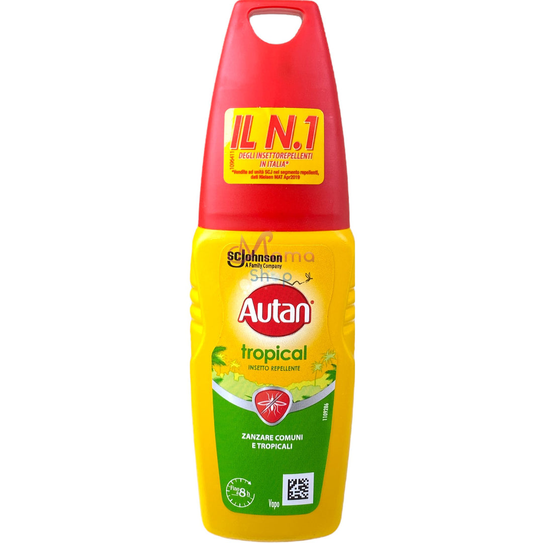 Autan tropical insetto repellente per zanzare comuni e tropicali vapo 100 ml