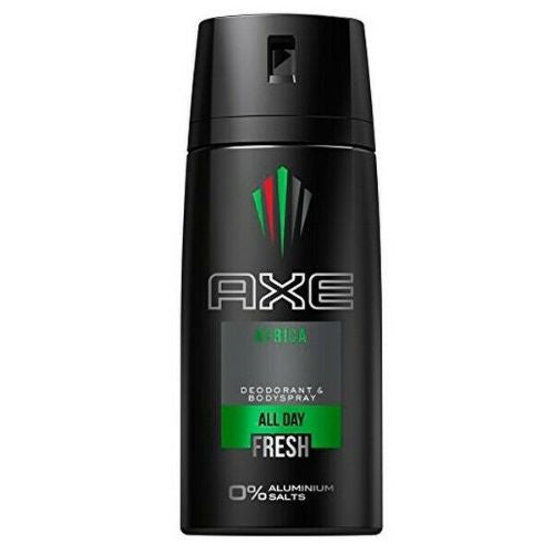 Axe Deodorante Spray Uomo Africa 150 ml – Fragranza Calda ed Esotica per una Freschezza Intensa Tutto il Giorno