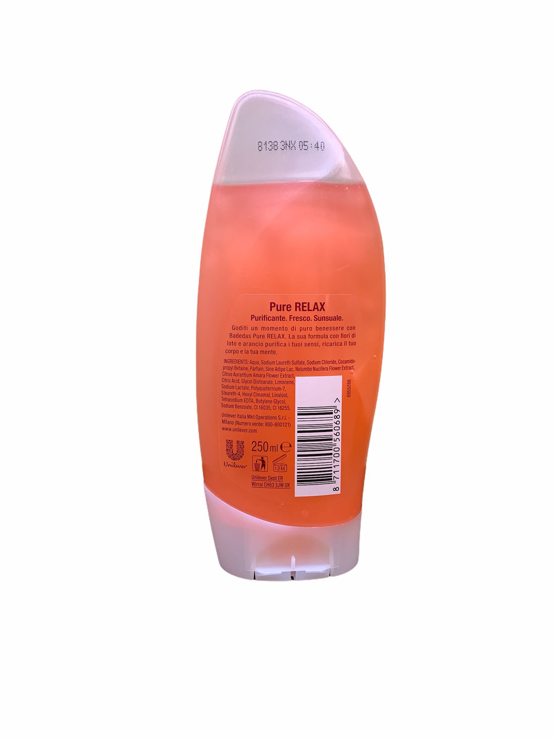 Badedas doccia pure relax con fior di loto e arancio 250 ml