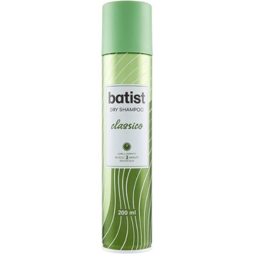 Batist Dry Classico Shampoo Secco 200 ml – Freschezza Istantanea Senza Acqua per Capelli Puliti e Leggeri in Pochi Secondi