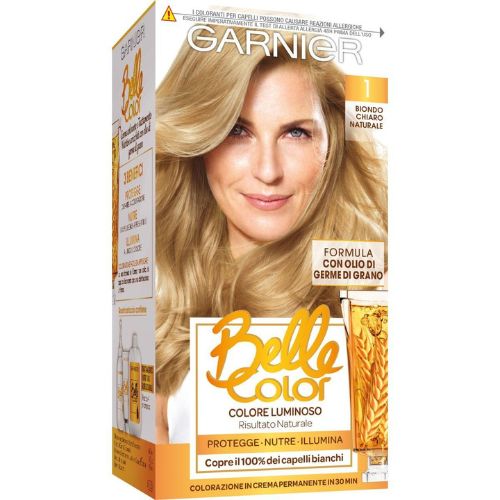 Belle Color N°1 Biondo Chiaro Naturale – Colorazione Permanente con Effetto Luminoso e naturale