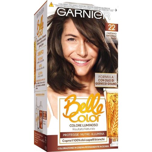 Belle color colorazione in crema permanente numero 22 castano naturale
