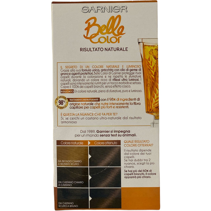 Belle color colorazione in crema permanente numero 22 castano naturale