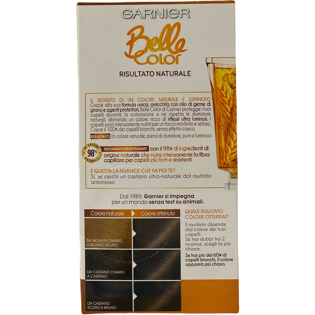 Belle color colorazione in crema permanente numero 22 castano naturale