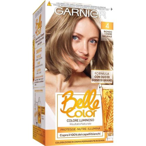 Belle Color N°4 Biondo Cenere Naturale – Colorazione Permanente con Riflessi Freddi per un Look Elegante e naturale
