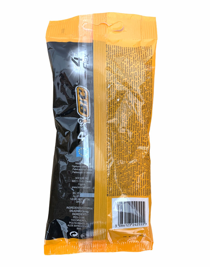 BIC Rasoio Usa e Getta Flex 4 Lame – Confezione da 4 Pezzi, Rasatura Ultra Precisa con Massima Flessibilità