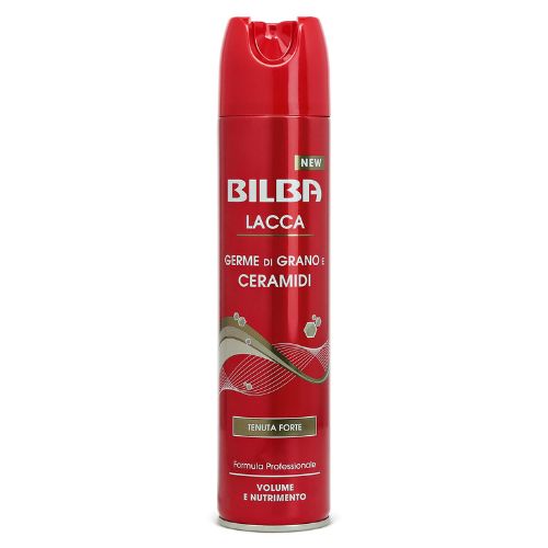 Bilba Lacca Tenuta Forte 250 ml – Con Germe di Grano e Ceramidi per Capelli Forti, Protetti e Modellati