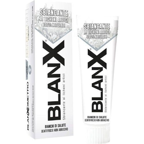 Blanx Dentifricio Sbiancante ai Licheni Artici 75 ml – Sbiancamento Naturale e Protezione Quotidiana per un Sorriso Luminoso