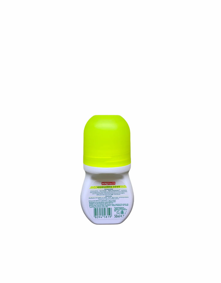 Borotalco deodorante roll on active profumo cedro e limone 50 ml