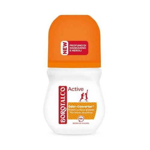 Borotalco deodorante roll on active profumo mandarino e neroli 50 ml